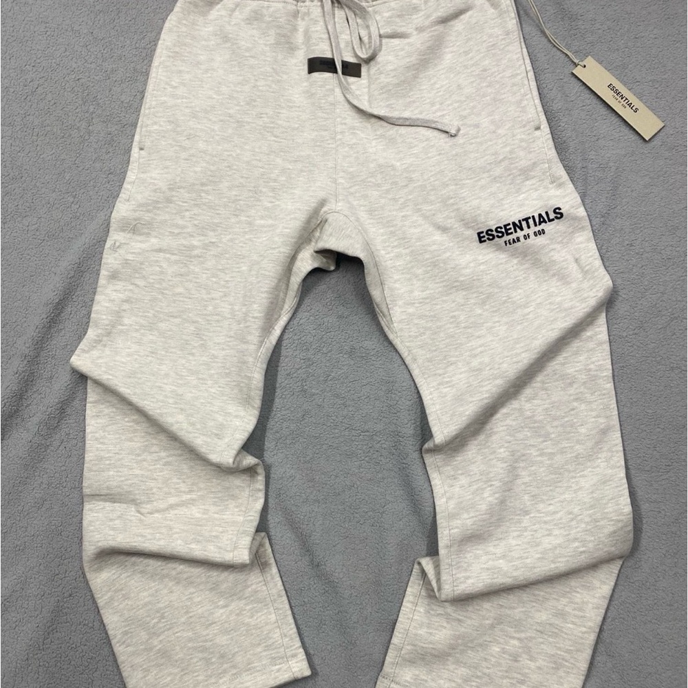 Essentials Light Gray Sweats medium NWT - image 2